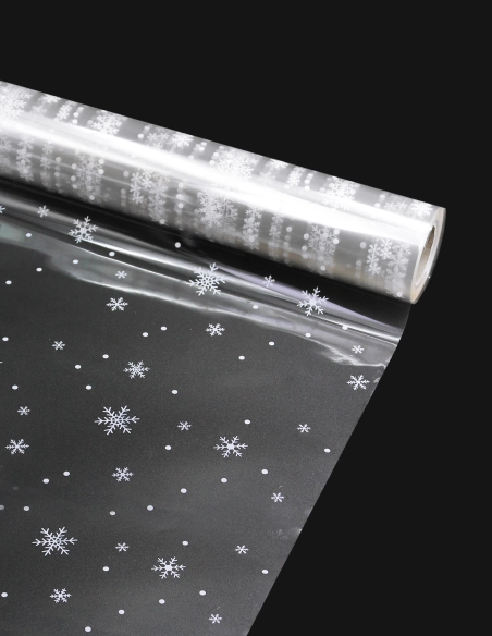 Rollo Celofán Copos de Nieve | GalacticBlum
