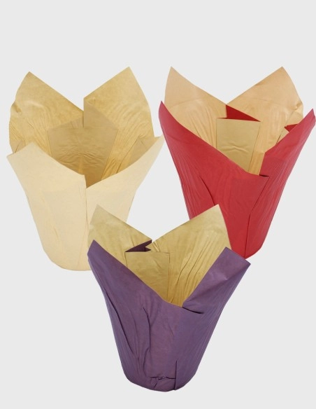 Cubremaceta Papel Kraft Rojo 16cm Resistente al Agua