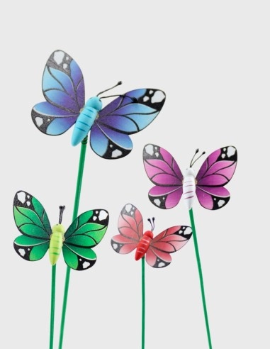Pick Mariposa Madera Colores Surtidos