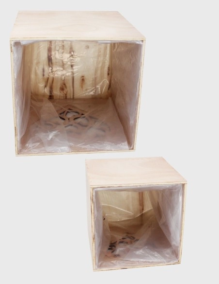 Caja Madera Romantic Set 2 Uds | GalacticBlum