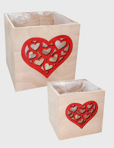 Caja Madera Romantic Set 2 Uds | GalacticBlum