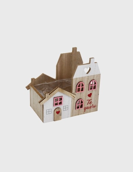Caja Casa Madera Te Quiero | GalacticBlum
