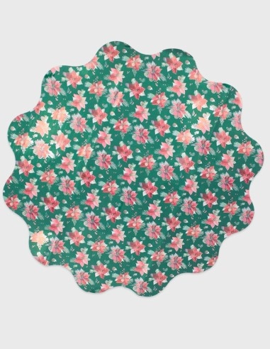 Blonda Navideña para Flores (60cm. diámetro)