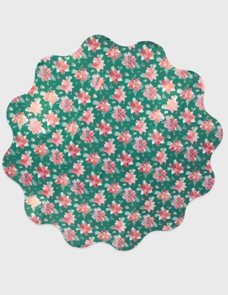 Blonda Navideña para Flores (60cm. diámetro)
