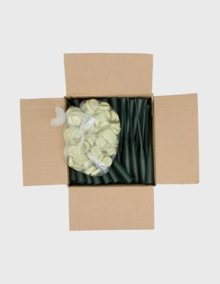 Tubos para Flores con Punta TECARFLOR (3 medidas, Verde)