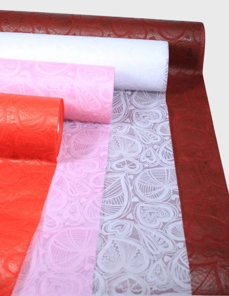 Rollo Non Woven Corazón Relieve