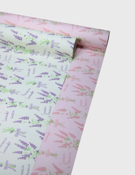 Rollo Celofán Estampado Lavanda