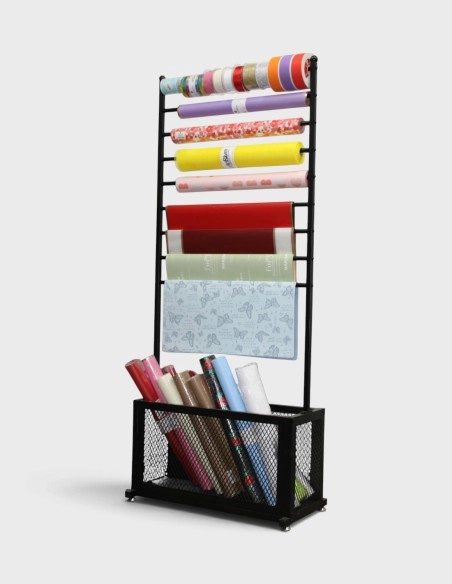 Expositor de Rollos de Papel Celofán 170cm de 9 Barras