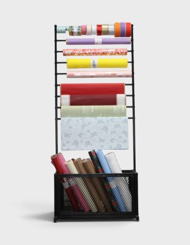 Expositor de Rollos de Papel Celofán 170cm de 9 Barras