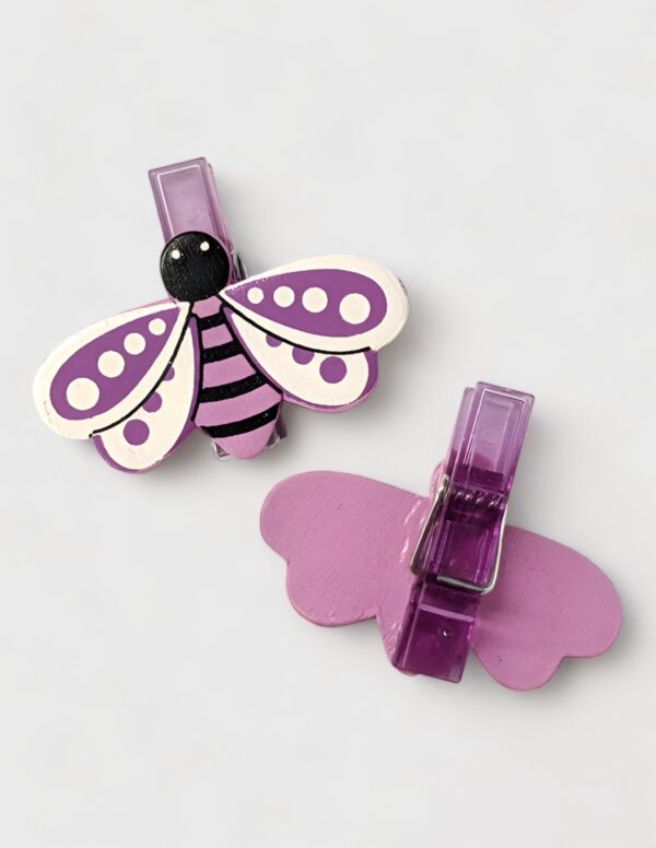 Pinzas decoradas ABEJA (8 unds.) (-50%)