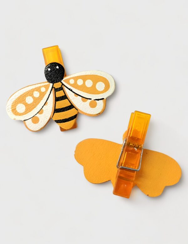 Pinzas decoradas ABEJA (8 unds.) (-50%)