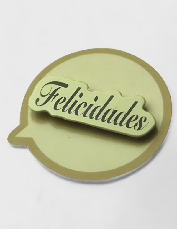 Etiqueta Relieve "Felicidades" (-30%)