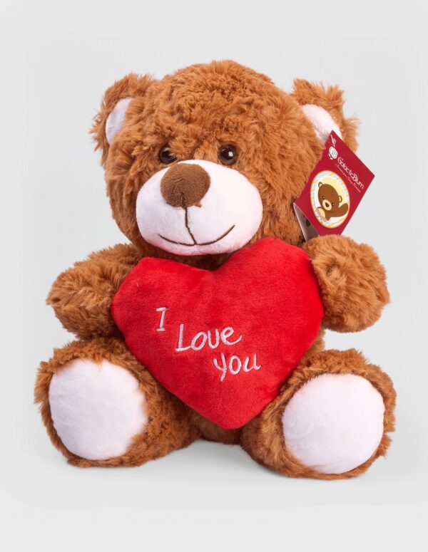 Peluche Marron I Love You