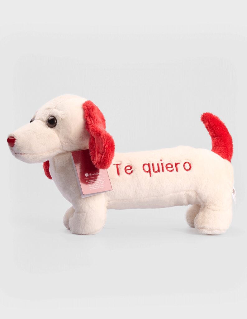 Peluche Perro Rojo Te Quiero