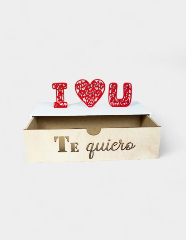 Caja Madera I Love U